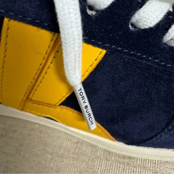 Tory Burch Hank Suede Court Sneakers - Picture 6 of 11